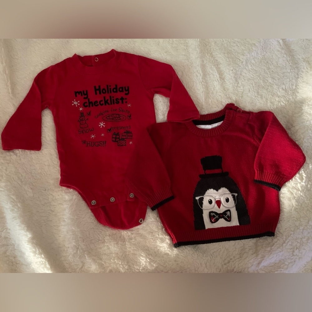 Koala kids Holiday onesie and Sweater
